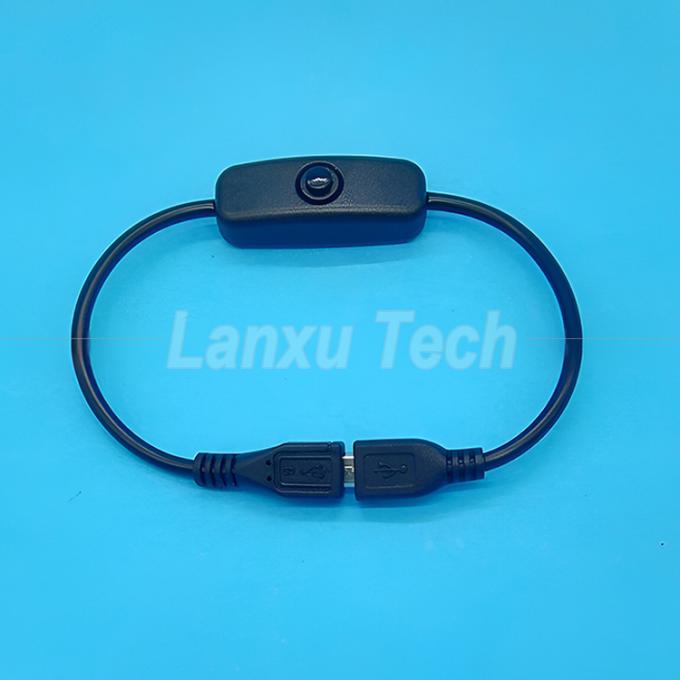 USB Micro B Männlich-Frauen-Erweiterung eingeschaltet ausgeschaltet Schaltfläche 501 Schaltkabel 6