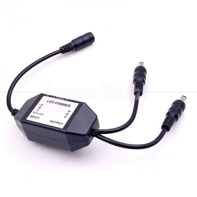 12v 1 weiblich auf Splitter 2 männlich Gleichstrombetrieb ausgeschaltet Drehschalter Steuerung LED-Dimmgerät für Lampe 3