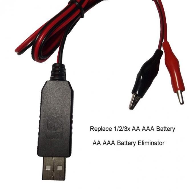 AA AAA Batterie-Eliminator Repace Batterie USB 5v bis 1.5v 3v 4.5v Schritt nach unten Stromlade-Kabel für LED-Licht elektrisches Spielzeug 2