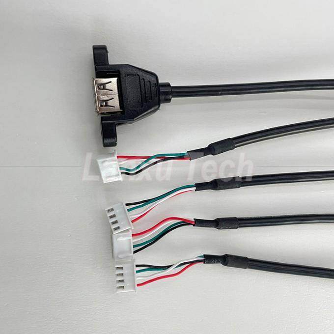 USB 2.0 Panel Mount Typ A bis JST XH PH VH 4-Stift-Kabel 4