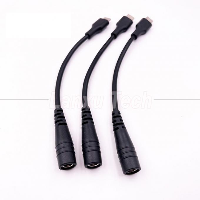 5V USB Typ C zu DC 5,5x2,1 mm Laderausdehnungskabel für LED-Schreibtischlampenventilator 2