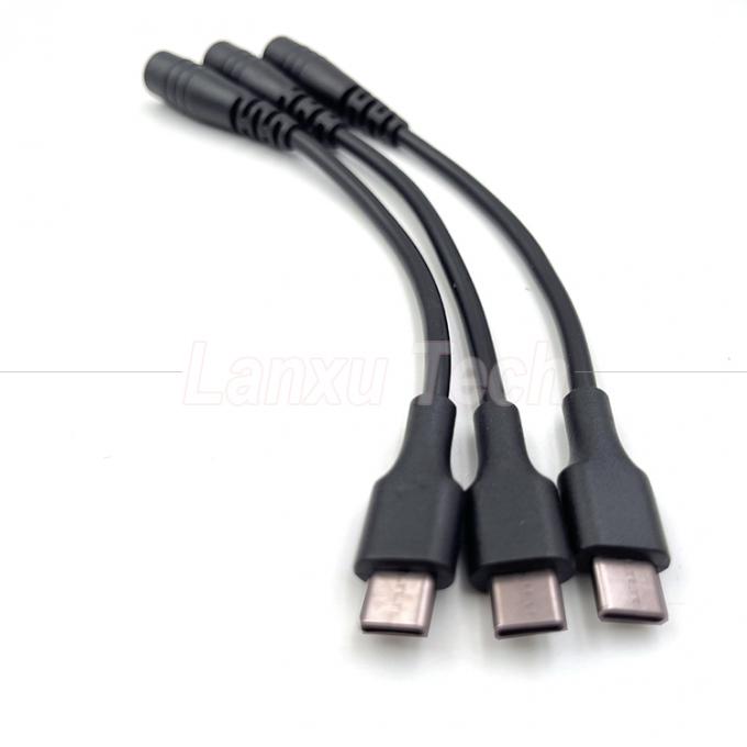 5V USB Typ C zu DC 5,5x2,1 mm Laderausdehnungskabel für LED-Schreibtischlampenventilator 5