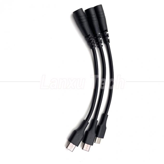 5V USB Typ C zu DC 5,5x2,1 mm Laderausdehnungskabel für LED-Schreibtischlampenventilator 4