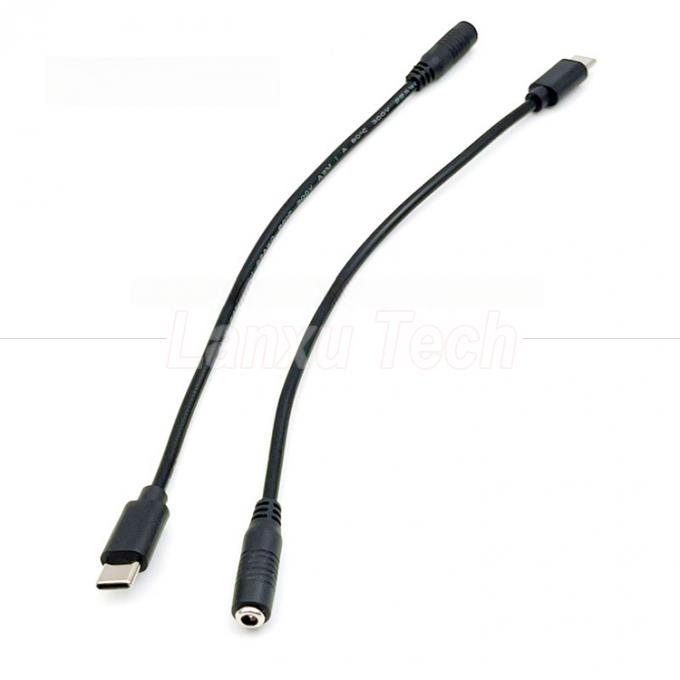 5V Typ C zu Gleichstrom 3,5x1,35mm 5,5x2,1mm Stromladekabel für LED-Tischlampenventilator 5