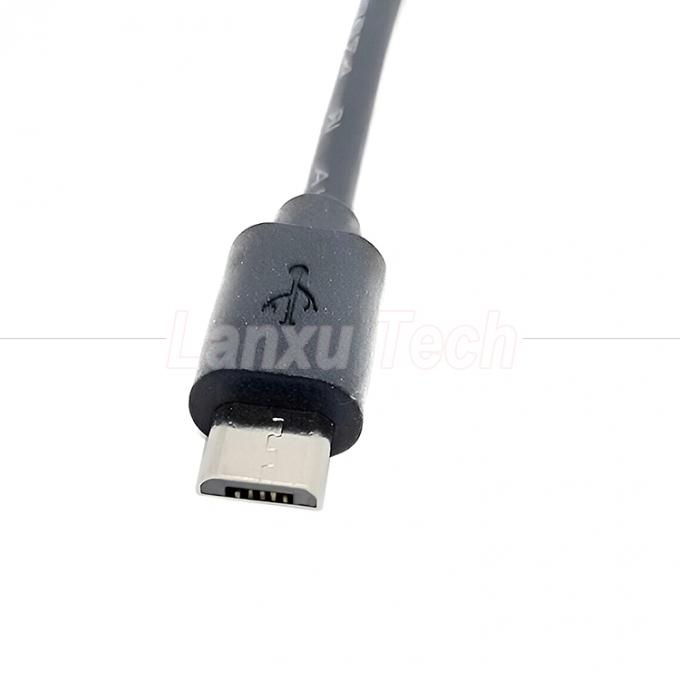 Micro USB Männlich zu DC 3,5x1,35mm Weiblich Jack Stromverlängerungskabel für Ventilatoren LED-Streifen 3