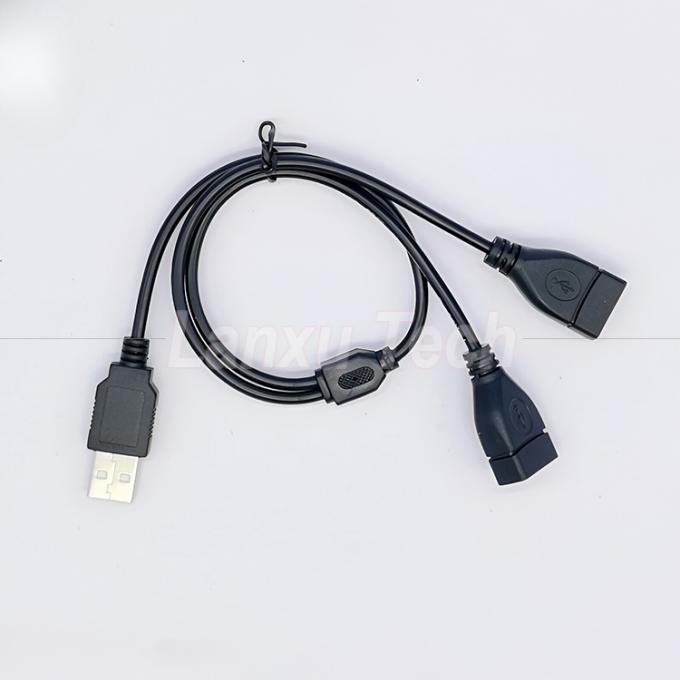 USB 2.0 A Männlich zu 2 Dual USB Weiblich Jack Y Splitter Hub Stromkabel Erweiterung Adapterkabel 2