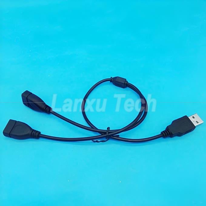 USB 2.0 A Männlich zu 2 Dual USB Weiblich Jack Y Splitter Hub Stromkabel Erweiterung Adapterkabel 6