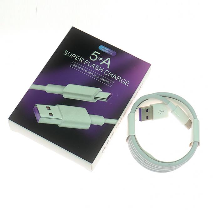 Hochwertiges 1M 2M 5A-Schnellladekabel USB zu Typ C-Datenladekabel für Huawei Android-Telefon 0