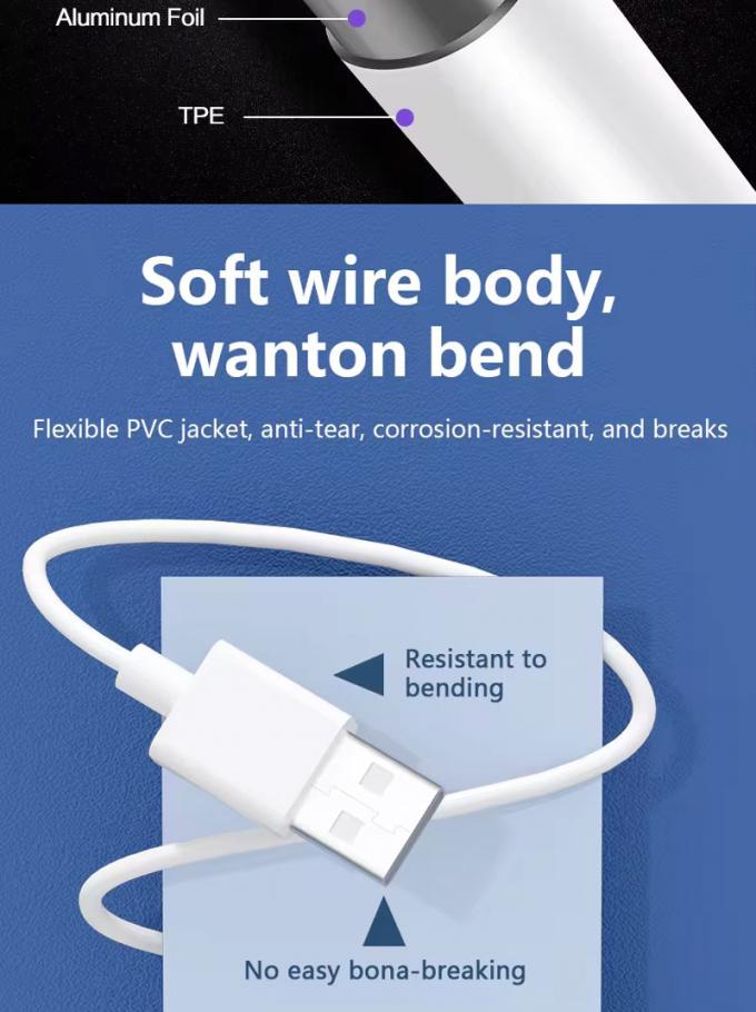 Hochwertiges 1M 2M 5A-Schnellladekabel USB zu Typ C-Datenladekabel für Huawei Android-Telefon 5
