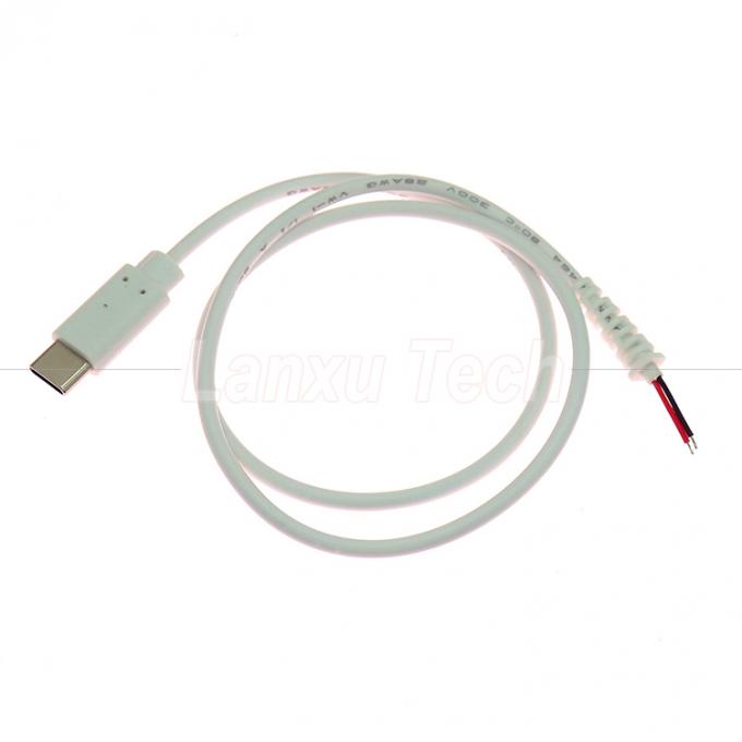 Anpassung USB Typ C Männlich weiblich bis nackt Draht Pigtail End Ladekabel mit Dehnungsentlastung 3