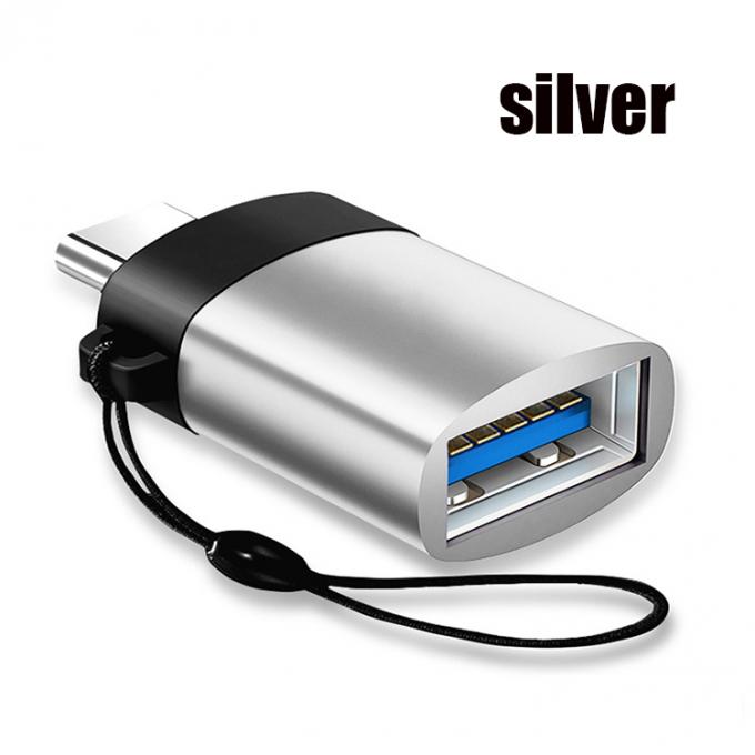 Portable Mini Lanyard Metal Shell OTG Typ C 3.1 Männlich zu USB 3.0 Weiblich Adapter 7
