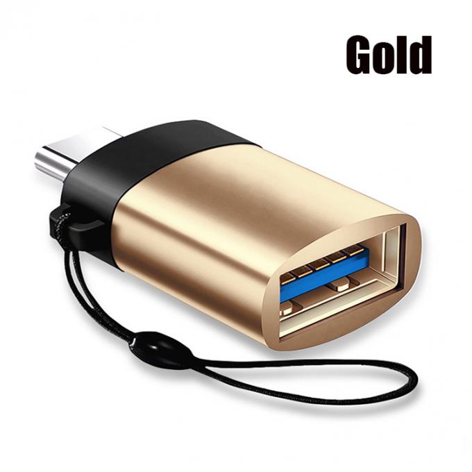 Portable Mini Lanyard Metal Shell OTG Typ C 3.1 Männlich zu USB 3.0 Weiblich Adapter 6