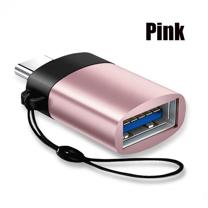 Portable Mini Lanyard Metal Shell OTG Typ C 3.1 Männlich zu USB 3.0 Weiblich Adapter 8