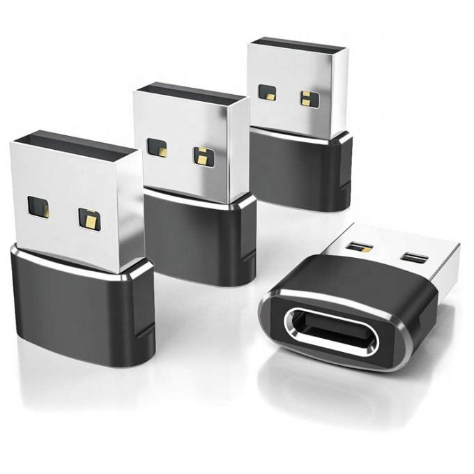 Mehrfarbiger Metallschalen USB Typ C weiblicher zu USB männlicher Adapter 0