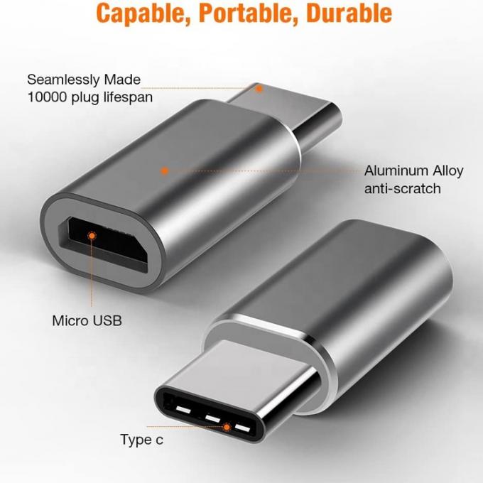Plug and Play-Metall-Schale Mikro-USB-Adapter für OTG-Umwandler von weiblich auf männlich 1