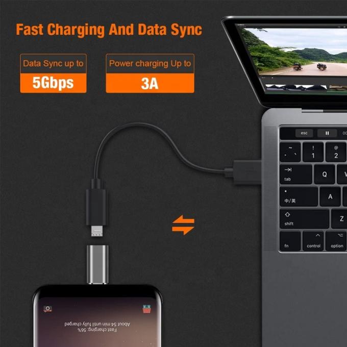 Plug and Play-Metall-Schale Mikro-USB-Adapter für OTG-Umwandler von weiblich auf männlich 5