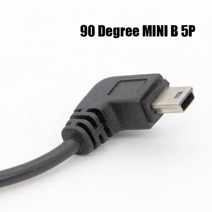 BESCHLOSSEN 90 Grad Rechtswinkel Mini B USB zu weiblichem DB9 RS232 Serialkabel 3