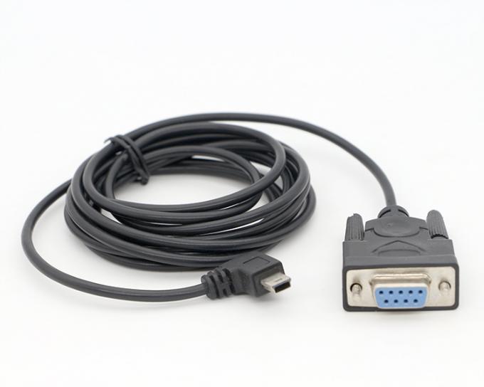 BESCHLOSSEN 90 Grad Rechtswinkel Mini B USB zu weiblichem DB9 RS232 Serialkabel 6