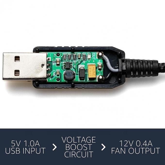 12V Step UP Boost USB zu 3 Pin 4pin PWM PC Ventilator ON OFF Schalter Stromadapter Kabel 1