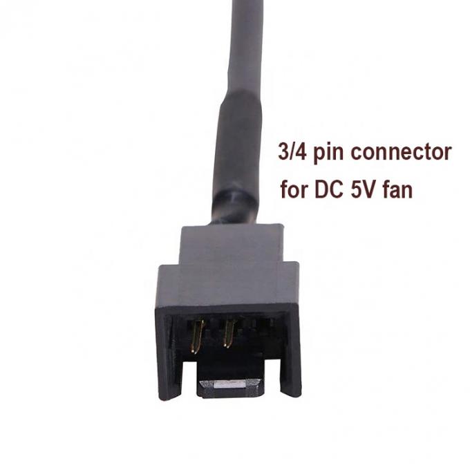 USB zu 3 Pin 4 Pin Molex weibliche PWM 5V Gehäuse Computerkühlgerät Kühlung Ventilator Stromversorgung Adapter Anschlusskabel 1