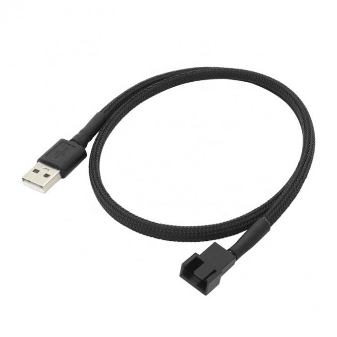 USB zu 3 Pin 4 Pin Molex weibliche PWM 5V Gehäuse Computerkühlgerät Kühlung Ventilator Stromversorgung Adapter Anschlusskabel 5
