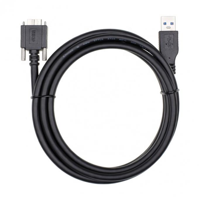 Super-Speed-Daten 5 Gbps Schraubschließung Panel Mount Micro B 3.0 bis USB 3.0 A Verlängerungskabel 1