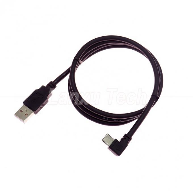1m 2m 3m 5m Datenaufladung 90 Grad nach oben nach unten Links-Rechtswinkel USB zu Typ C-Verlängerungskabel 0