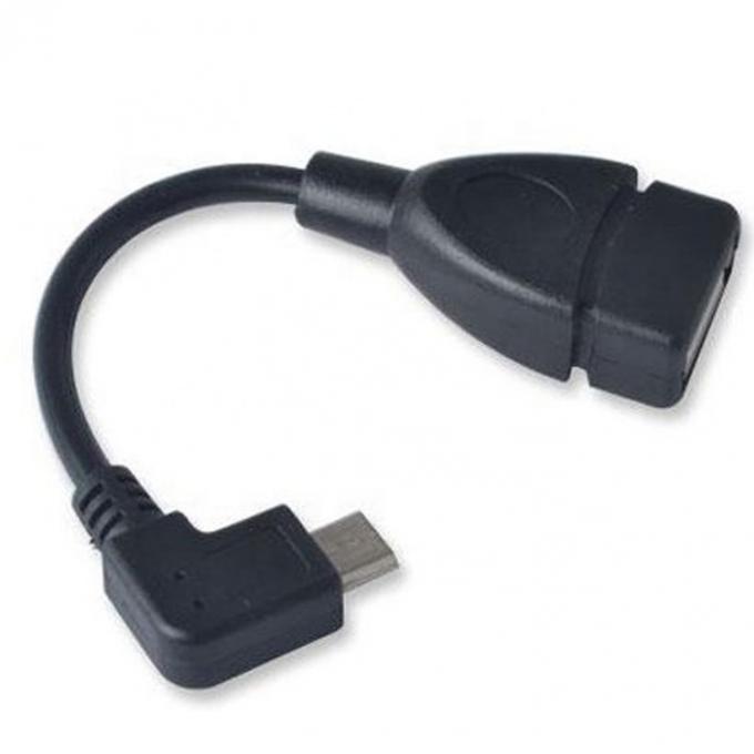 90 Grad Winkel Mikro B bis USB Typ A Weibliches OTG-Adapterkabel 0
