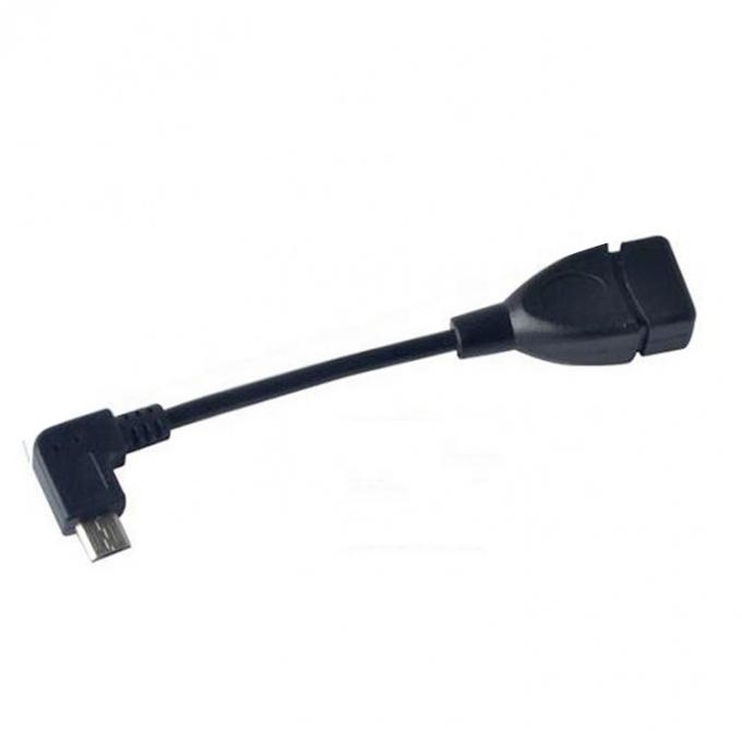 90 Grad Winkel Mikro B bis USB Typ A Weibliches OTG-Adapterkabel 4