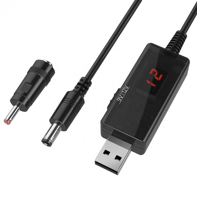 LED-Display Multi-kompatible Spannung Set Up Booster 5V bis 9V 12V USB zu Gleichspannungsladekabel 2