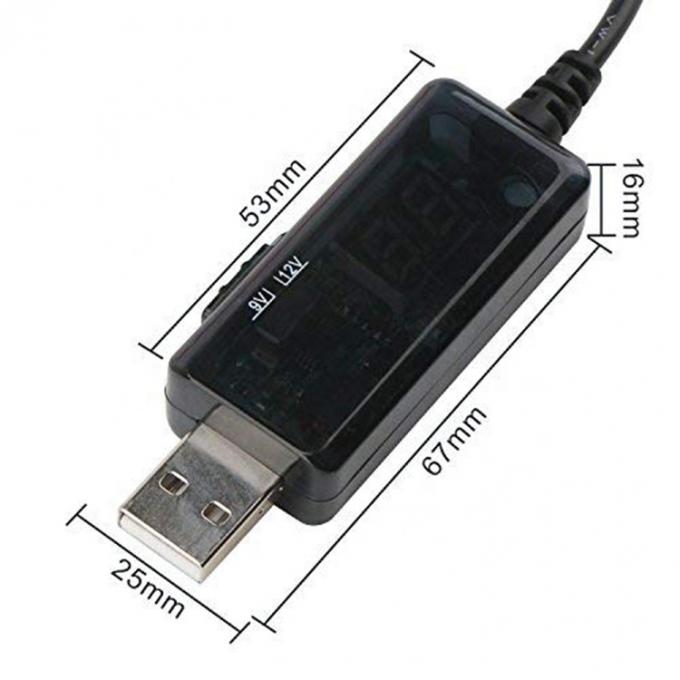 LED-Display Multi-kompatible Spannung Set Up Booster 5V bis 9V 12V USB zu Gleichspannungsladekabel 4
