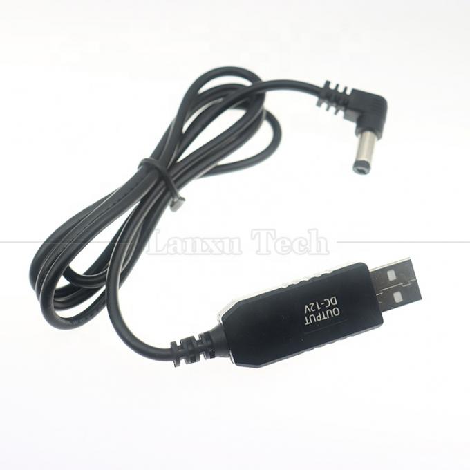 12V Booster USB 5V bis 12V 90 Grad Winkel 5,5x2,1 mm Steckkabel für Wifi-Router 3