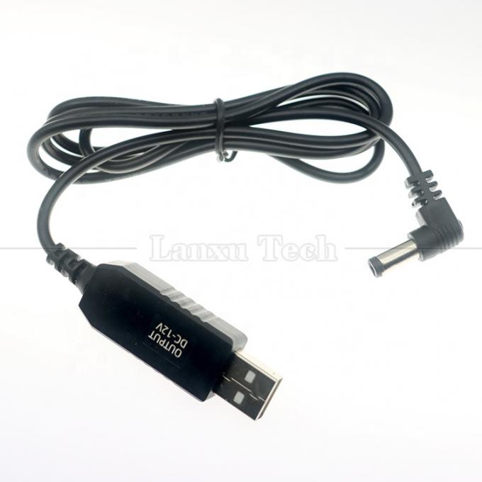 12V Booster USB 5V bis 12V 90 Grad Winkel 5,5x2,1 mm Steckkabel für Wifi-Router 2