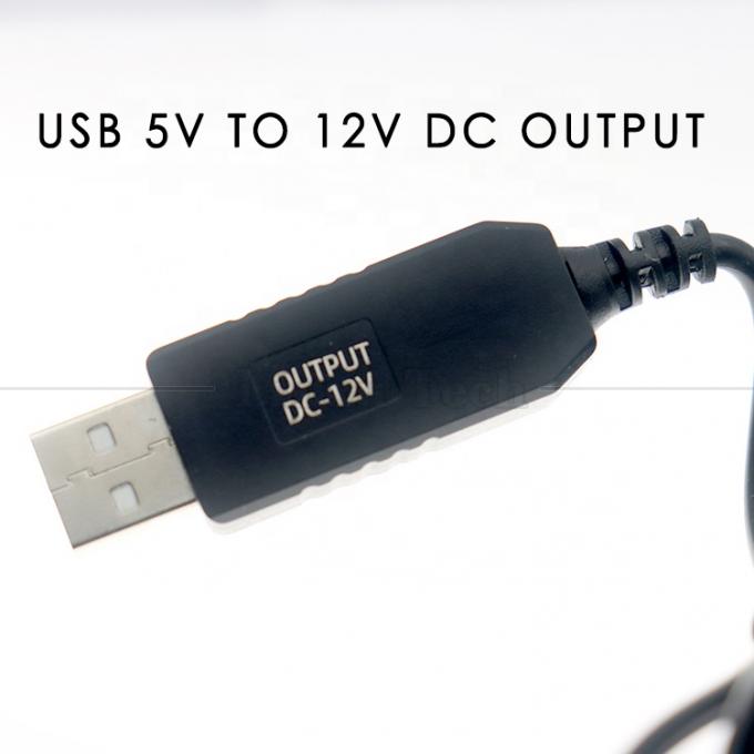 12V Booster USB 5V bis 12V 90 Grad Winkel 5,5x2,1 mm Steckkabel für Wifi-Router 4