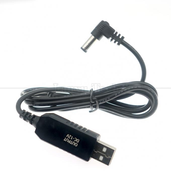 12V Booster USB 5V bis 12V 90 Grad Winkel 5,5x2,1 mm Steckkabel für Wifi-Router 6