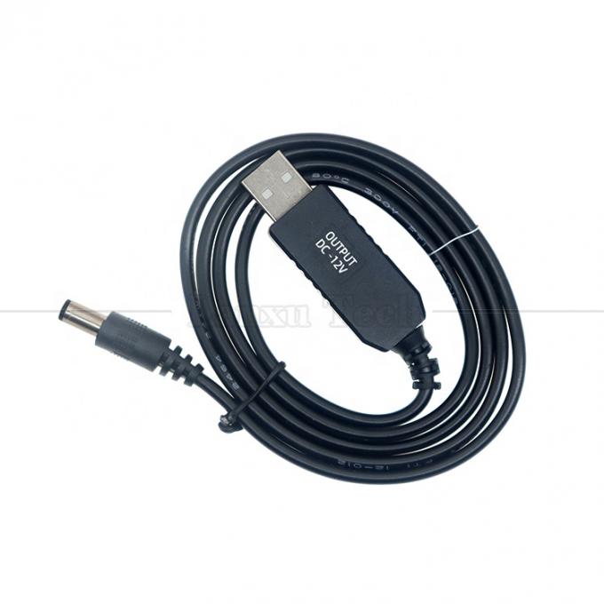 Booster Set Up Ladegerät 5.5x2.1 mm DC 5v bis 12v USB-Wandler Stromadapterkabel für LED-Streifen-WLAN-Router 5