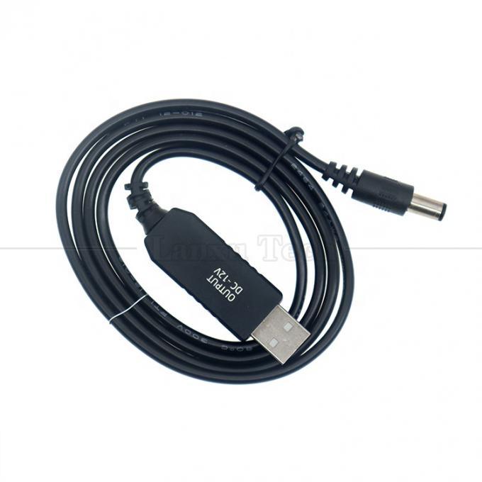 Booster Set Up Ladegerät 5.5x2.1 mm DC 5v bis 12v USB-Wandler Stromadapterkabel für LED-Streifen-WLAN-Router 6