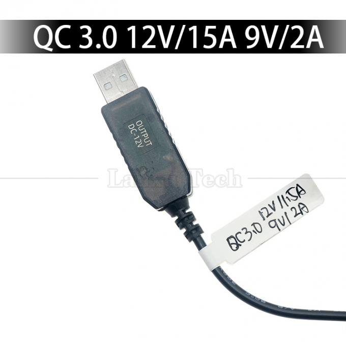 QC3.0 QC2.0 QC Ladevorrichtung Großleistung 12V 1.5A 9V 2A 5V bis 12V USB-Ladekabel für Router Led Strip 4