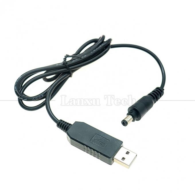 Hochwertiges 5V USB bis 12V Ausgang DC 5,5x2,1mm Schließverbinder Booster Set Up Power USB Kabel für Led Strip String Lichter Glühbirne 3