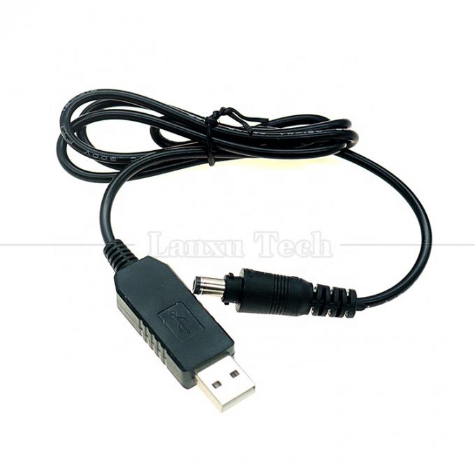 Hochwertiges 5V USB bis 12V Ausgang DC 5,5x2,1mm Schließverbinder Booster Set Up Power USB Kabel für Led Strip String Lichter Glühbirne 6