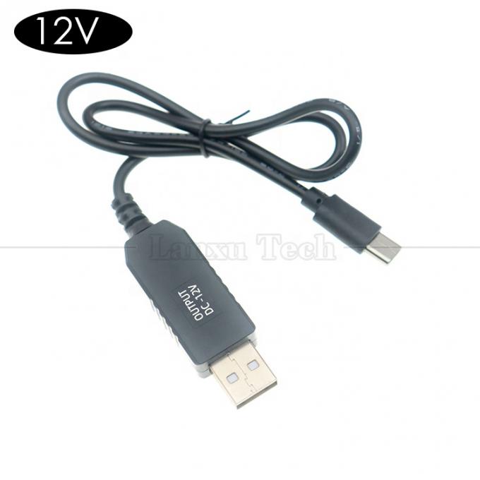 USB 5V zu USB Typ C 12V Ausgangsbooster-Wandler-Ladekabel für Led-Lichtmatten 1