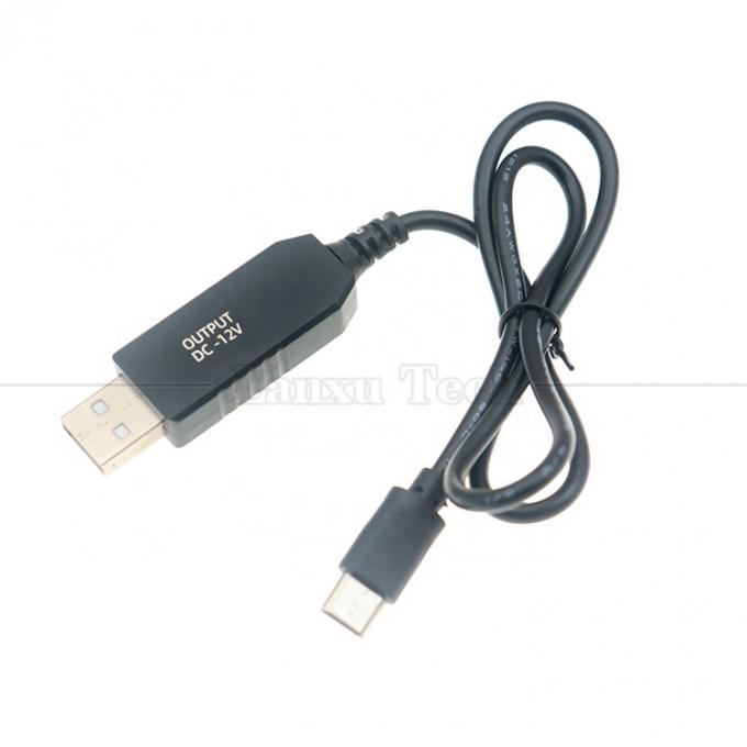 USB 5V zu USB Typ C 12V Ausgangsbooster-Wandler-Ladekabel für Led-Lichtmatten 5