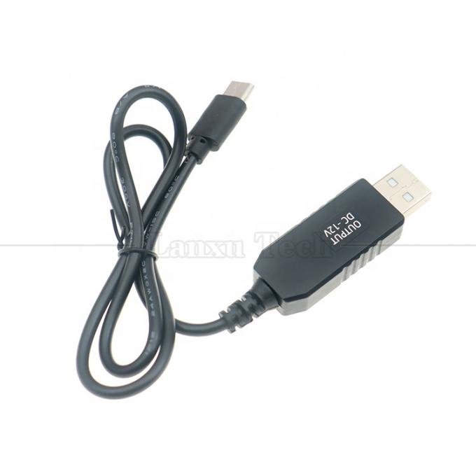 USB 5V zu USB Typ C 12V Ausgangsbooster-Wandler-Ladekabel für Led-Lichtmatten 2