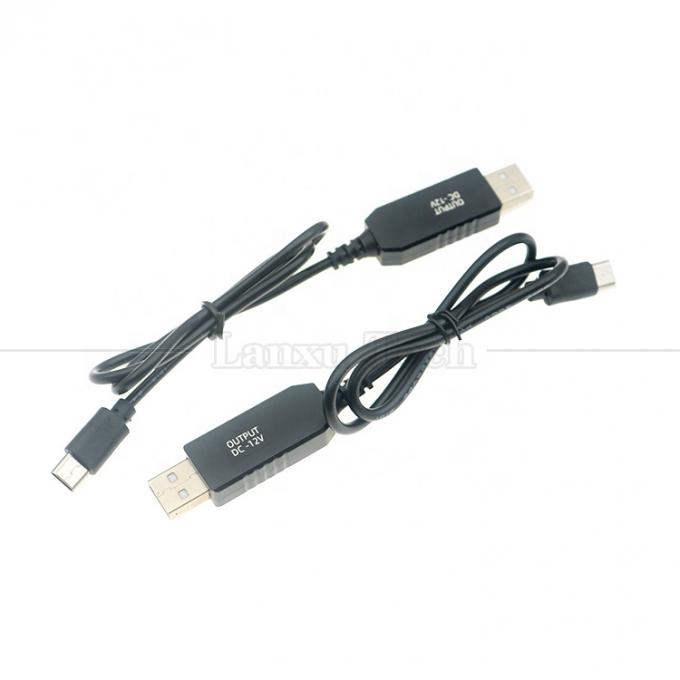 USB 5V zu USB Typ C 12V Ausgangsbooster-Wandler-Ladekabel für Led-Lichtmatten 6