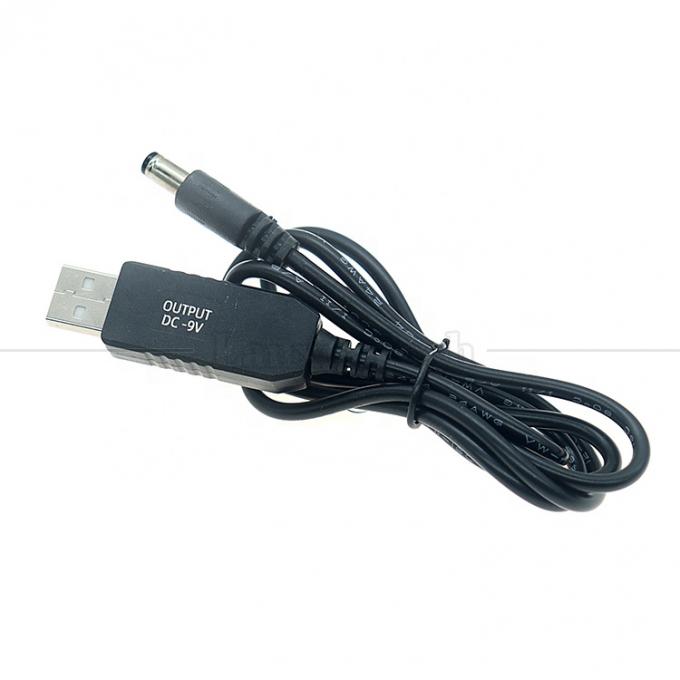 Hochwertiges Booster 5V USB auf 9V DC 5.5x2.1mm Step Up Converter Stromladekabel für Wifi-Router-Modem 5