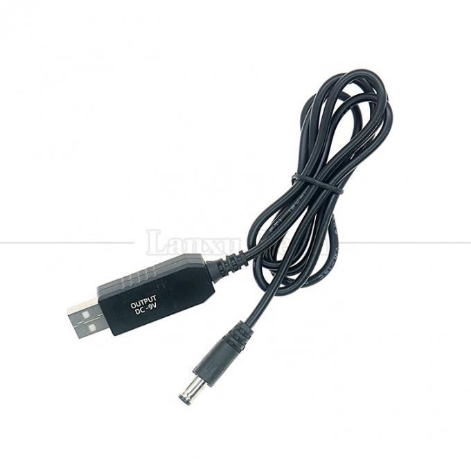 Hochwertiges Booster 5V USB auf 9V DC 5.5x2.1mm Step Up Converter Stromladekabel für Wifi-Router-Modem 6
