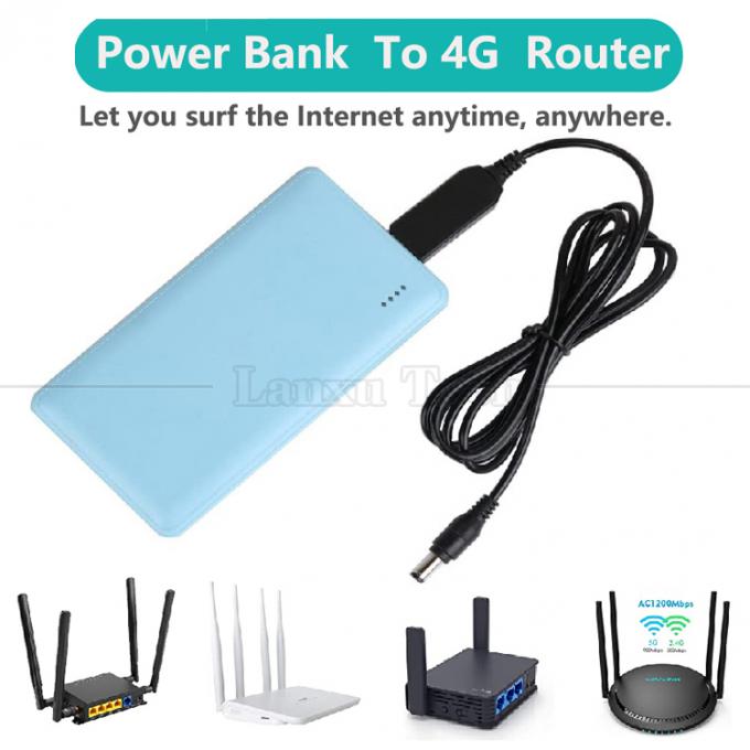 Multi-Funktion 5V USB zu 12V 9V DC 5.5x2.1mm Boost Set Up Power Converter USB-Kabel für Wifi Router Lautsprecherlampe 4