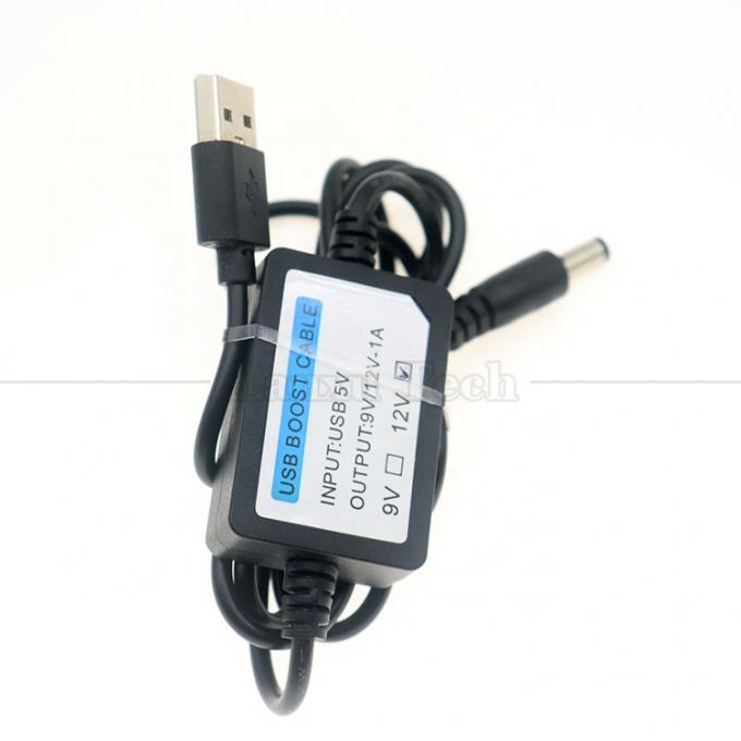 Hochwertiges 5V bis 9V 12V 1A USB bis DC 5,5x2,1mm Wi-Fi-Router-Booster-Konverterkabel 4
