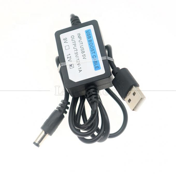 Hochwertiges 5V bis 9V 12V 1A USB bis DC 5,5x2,1mm Wi-Fi-Router-Booster-Konverterkabel 5