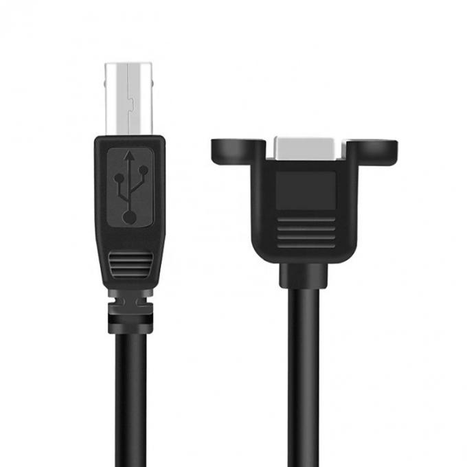 Schraubverriegelungsstange Männlich auf weiblich Panel Mount USB 3.0 Typ B Druckerverlängerungskabel 5